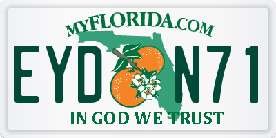 FL license plate EYDN71