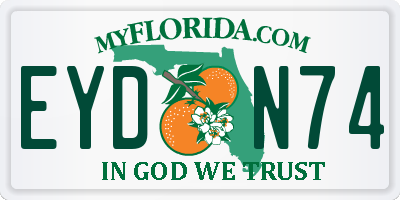 FL license plate EYDN74