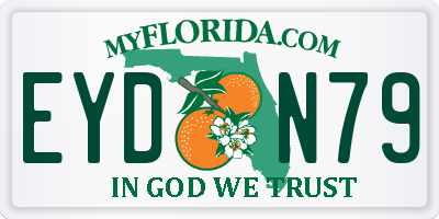 FL license plate EYDN79