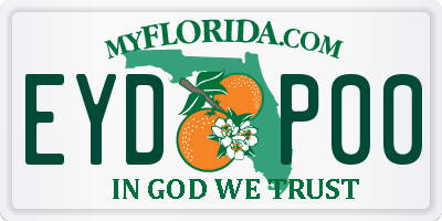 FL license plate EYDP00