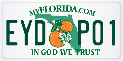 FL license plate EYDP01