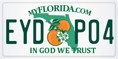 FL license plate EYDP04