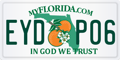 FL license plate EYDP06
