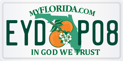 FL license plate EYDP08
