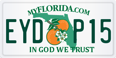 FL license plate EYDP15
