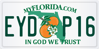 FL license plate EYDP16