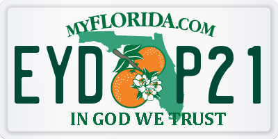 FL license plate EYDP21