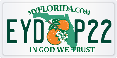FL license plate EYDP22