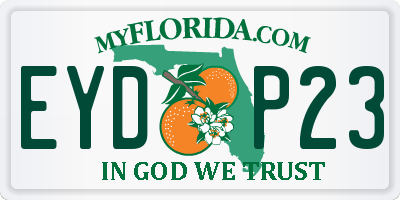 FL license plate EYDP23