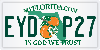 FL license plate EYDP27