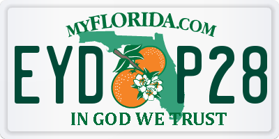 FL license plate EYDP28