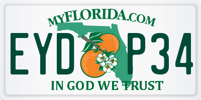 FL license plate EYDP34