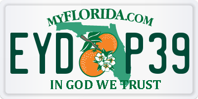 FL license plate EYDP39