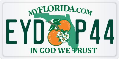 FL license plate EYDP44