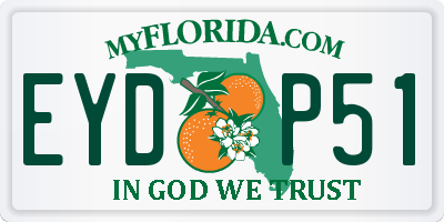 FL license plate EYDP51