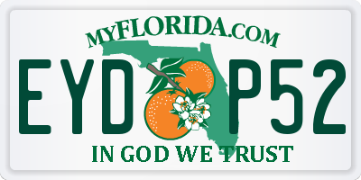FL license plate EYDP52
