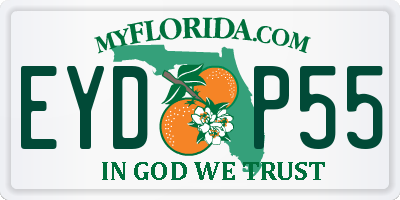 FL license plate EYDP55