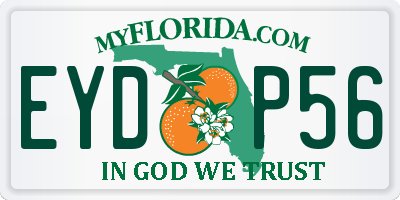 FL license plate EYDP56