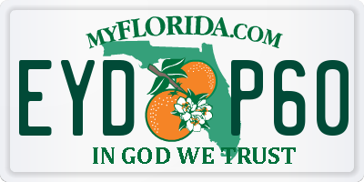 FL license plate EYDP60