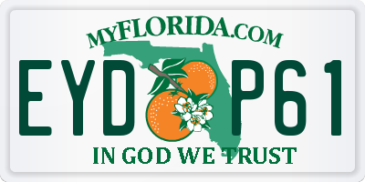 FL license plate EYDP61