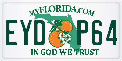 FL license plate EYDP64