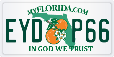 FL license plate EYDP66