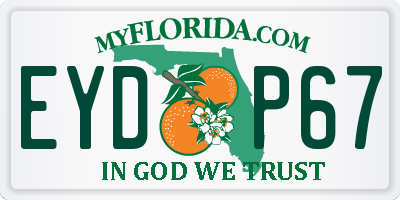 FL license plate EYDP67