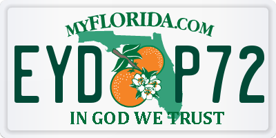 FL license plate EYDP72