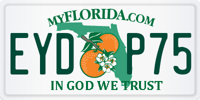 FL license plate EYDP75