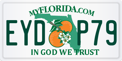 FL license plate EYDP79
