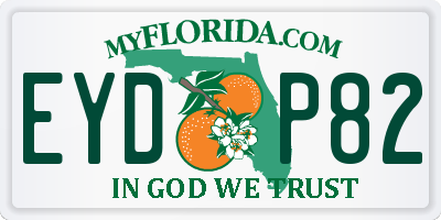 FL license plate EYDP82