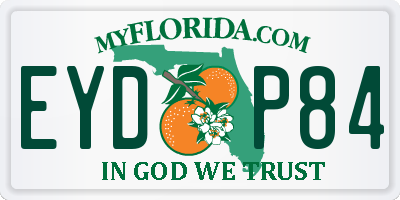 FL license plate EYDP84