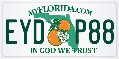 FL license plate EYDP88