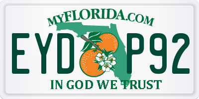 FL license plate EYDP92