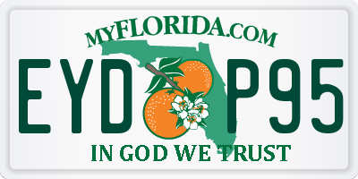FL license plate EYDP95