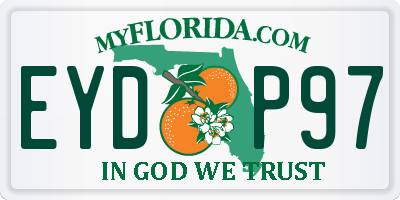 FL license plate EYDP97