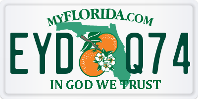 FL license plate EYDQ74