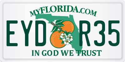FL license plate EYDR35