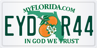 FL license plate EYDR44