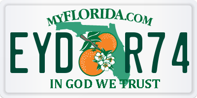 FL license plate EYDR74