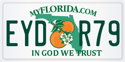 FL license plate EYDR79
