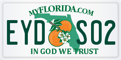 FL license plate EYDS02