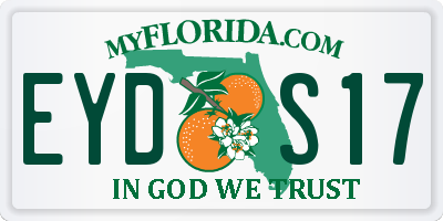 FL license plate EYDS17