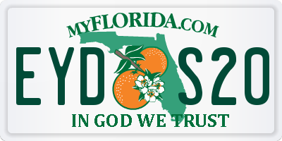 FL license plate EYDS20