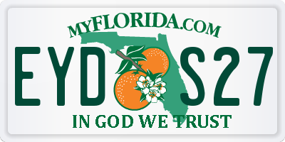 FL license plate EYDS27