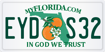 FL license plate EYDS32