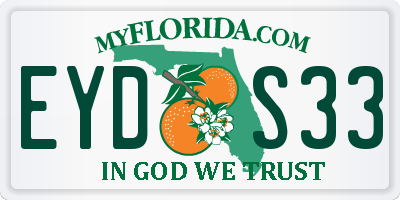 FL license plate EYDS33