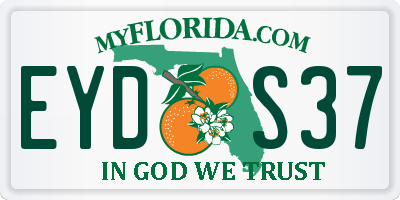 FL license plate EYDS37