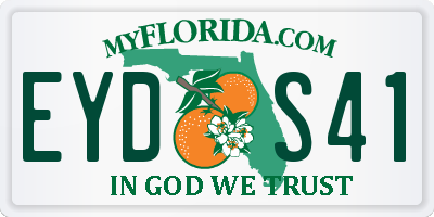 FL license plate EYDS41