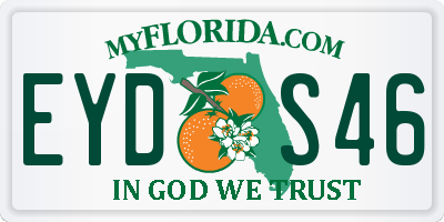 FL license plate EYDS46